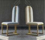 Hot sale High Backrest Golden Stainless Steel Dining Chair Sofia Chair