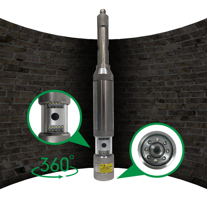 Dual 73mm Diameter Borehole Inspection Camera 360 Degree Rotate Clear Image