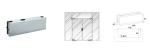 Glass Patch Fitting A-091B, Material aluminium, steel, stainless steel,