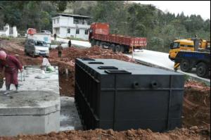 China Above Ground / Underground Wastewater Treatment Equipment Carbon Steel Shell FRP wholesale