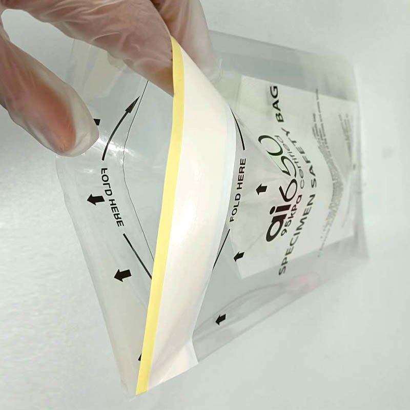 ICAO Gravure Printing 0.7mm 95kPa Biohazard Specimen Transport Bag
