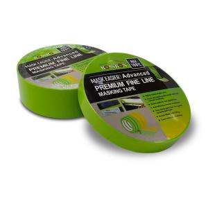 China 3 Colors 18MM Green Automotive Masking Tape Hot Melt Silicone Adhesive For Painting Auto wholesale