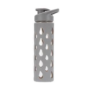 China Anti Slip Single Wall water Glass Drinking Bottles 350ml wholesale