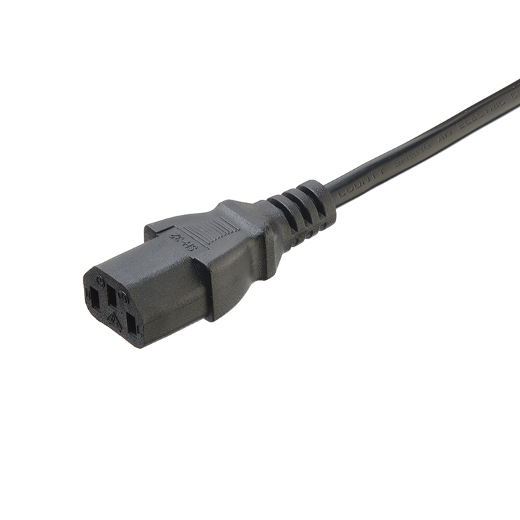 Bared Stranded Copper Conductor Material C13 to C14 AC Power Cords Extension Socket for PDU Computer UPS Server