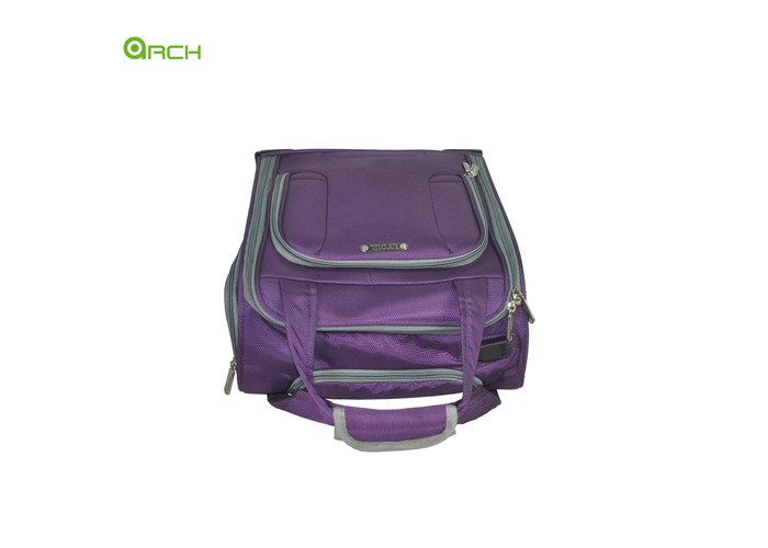 Spinner Wheels USB Port Trolley Underseat Luggage Bag