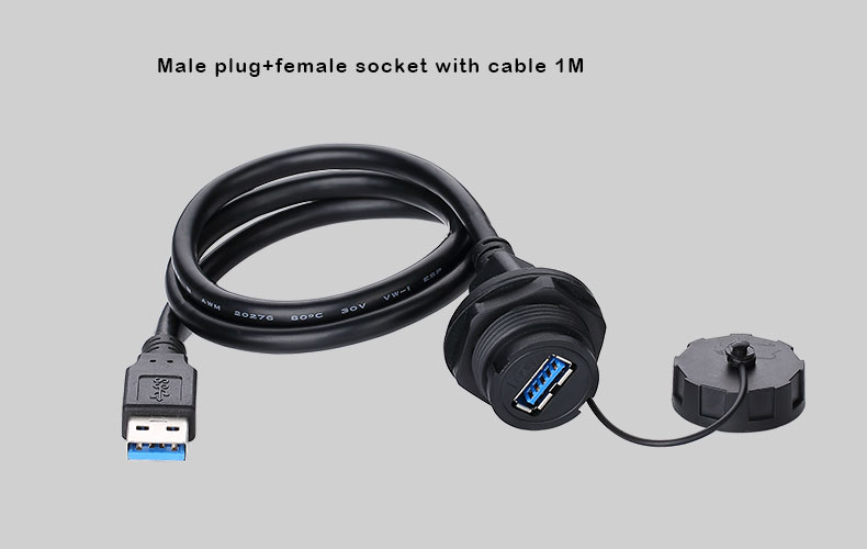 Male USB Type a Solder Connection USB3.0 Plug Male Plug Connector with Male to Female USB Cable