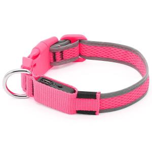 China Long Time Glowing USB Light Up Dog Collar Skin Friendly For Dogs' Safety wholesale