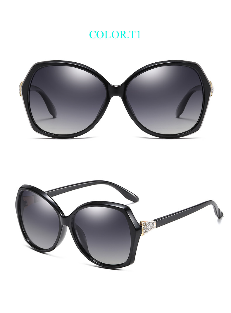 144MM PC Sunglasses Women'S Polarized With Readers Diamond Decoration