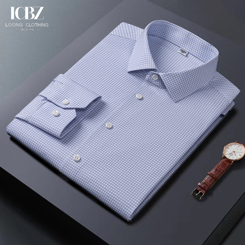 Customized 100% Cotton Men's Dress Shirts With Long Sleeve Non Iron Sample Acceptable