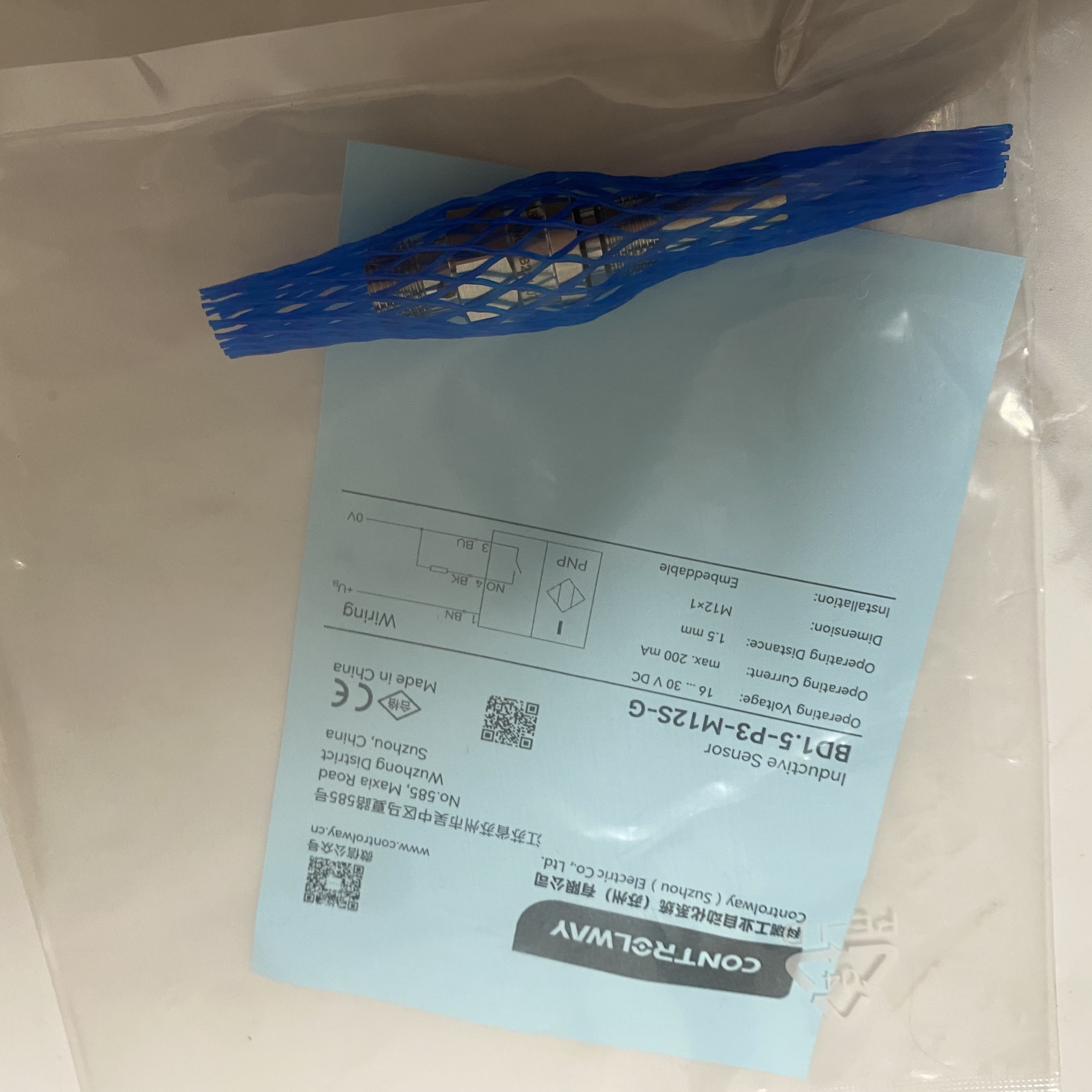 CONTROLWAY BD1.5-P3-M12S-G Sensor Sany Zoomlion PM Concrete Pump Truck Parts Fittings
