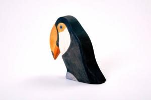 China Crack Resistant Handmade Wooden Animals Wood Bird Figurine Art Statue wholesale