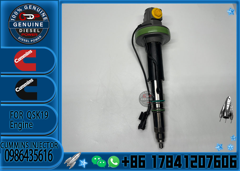 New Common Rail Diesel Fuel Injector 0986435616 For Cummins QSK19 QSK38 QSK60