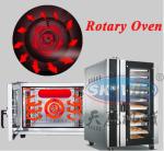Electric And Gas Heating 64 Trays Electric Rotary Rack Oven For Biscuit Bread