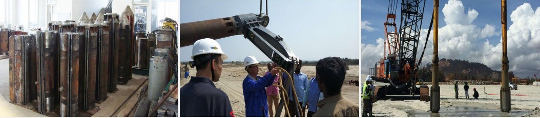 High Efficiency Vibro Compaction Piling Vibrating Floater BJV75E-377