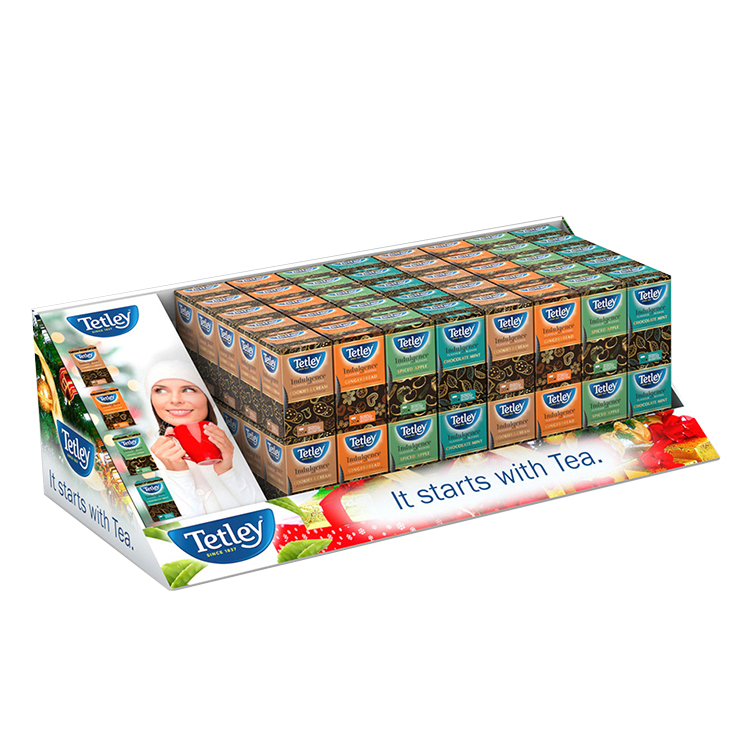 Retail Store Cardboard Display Stand Pet Food Paper Display Stand With LCD Screen