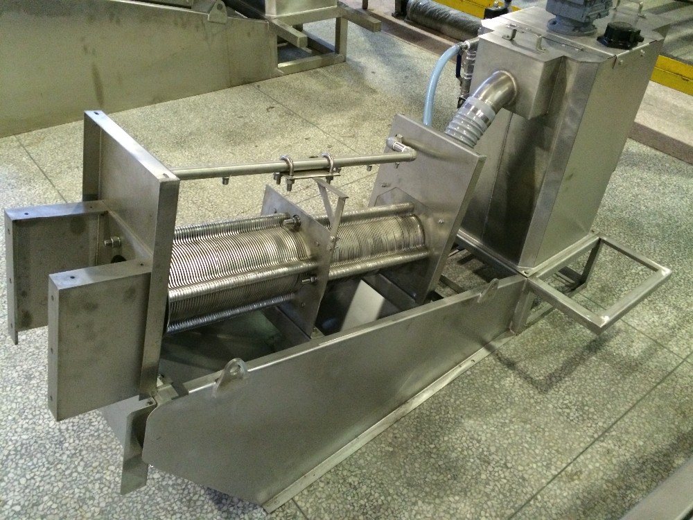 Sewage Dehydrator Screw Filter Press Sludge Dewatering Stainless Steel