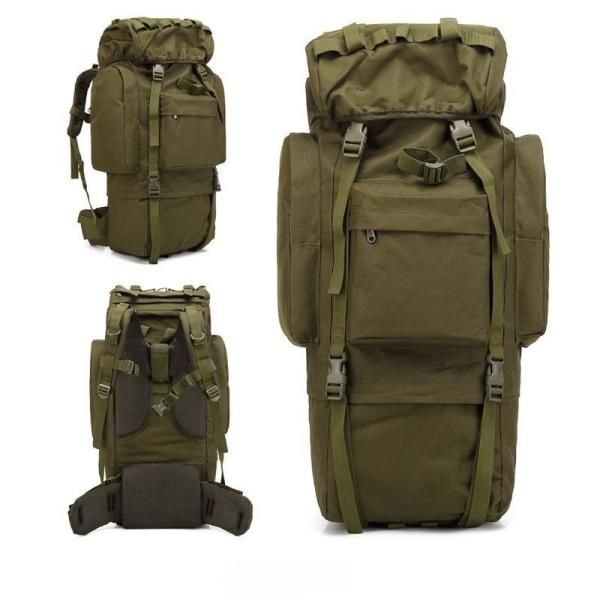 Camouflage Military Tactical Backpack Multifunctional 65L With Double Shoulder