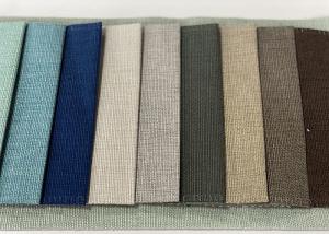 China Shrink Resistant Linen Sofa Fabric 280gsm Polyester Furniture Textile wholesale
