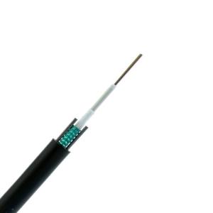 China GYXTW Single Mode Outdoor Armored Fiber Optics Cables 4B1 Black Color wholesale
