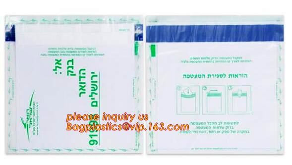security deposit bags bank deposit bags cash deposit bags, general bank plastic deposit bags supply, Coin and Bank Note