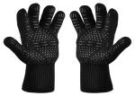 Printing Logo Heat Resistant BBQ Gloves , Insulated Cooking Gloves