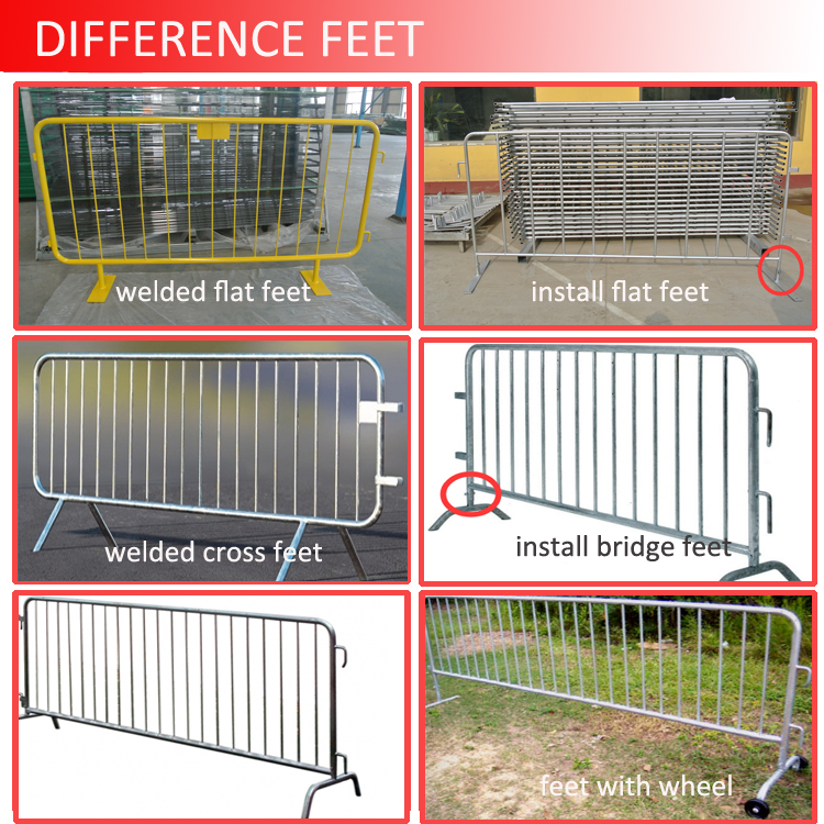 galvanized concert cheap crowd control barrier for sale