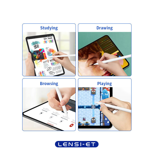 Magnetic Absorption Smart White Stylus Pen With Palm Rejection