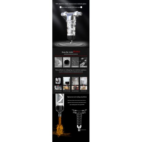 1 Stage Whole House Sediment Water Filter Household SS304 Large Flow