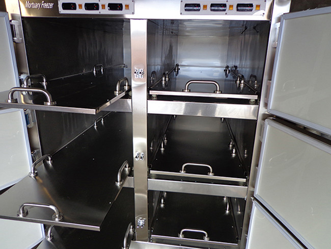 Mortuary Body Refrigerators For 6 Body , Morgue Room Body Storage Refrigerator