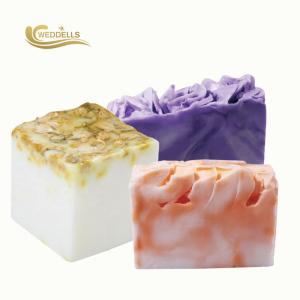 China Purple Color Natural Body Soap Bar Fragrance Natural Lavender Soap For Moisturising wholesale