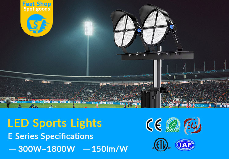 High Lumen Round 800W Led Field Lights Sport Light For Indoor Stadium