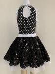 Black Color Toddler Ballet Leotards / Ballet Dresses For Girl