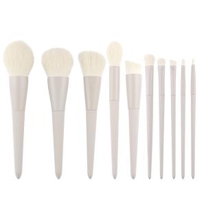 China Grey Custom Logo Luxury Makeup Brush , Imitation Goats Hair Eye Powder Brush wholesale
