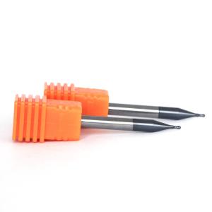 China Solid Carbide 2 Flute Ball Nose End Mill 1mm HRC 50 For Steel Cnc Cutting Tools wholesale