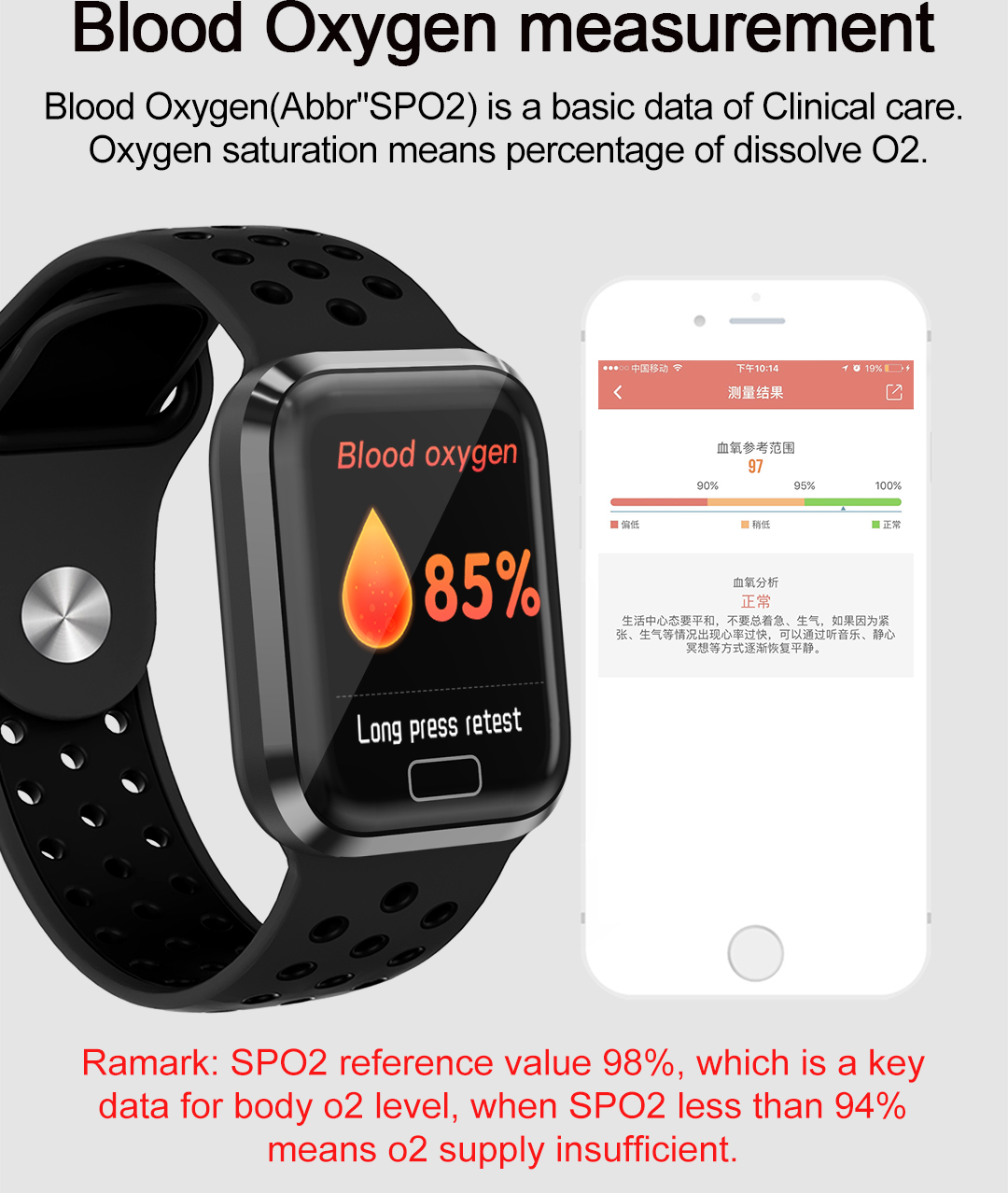 Digital Square Shape Smartwatch Bracelet M56 1.3inch Call Message Reminder