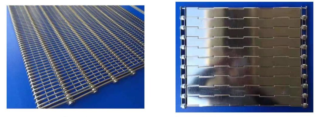 Stainless Steel Perforated Chain Link Chip Conveyor Hinged Scrap Conveyor Belts