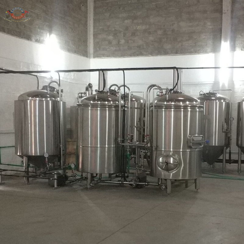 500L luxury red copper Beer making machinery used in a restaurant and microbrewery