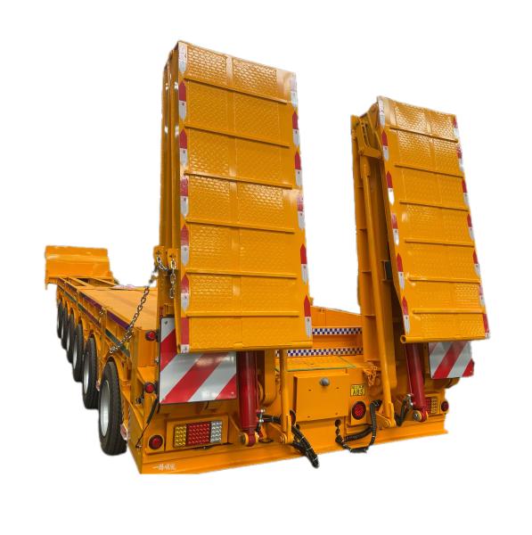 CIMC Heavy 6 Axle Low Bed Semi-Trailer Steel Material Truck Trailers with