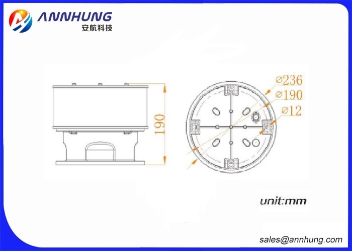 L865 Type A Aviation Obstruction Light 40 - 60 Flashes Per Minuite For Wind Turbines