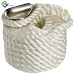 Nylon 3 Strand Hard Twisted Towing Rope 24mmx220m