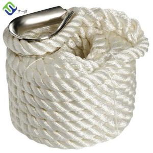 China Nylon 3 Strand Hard Twisted Towing Rope 24mmx220m wholesale