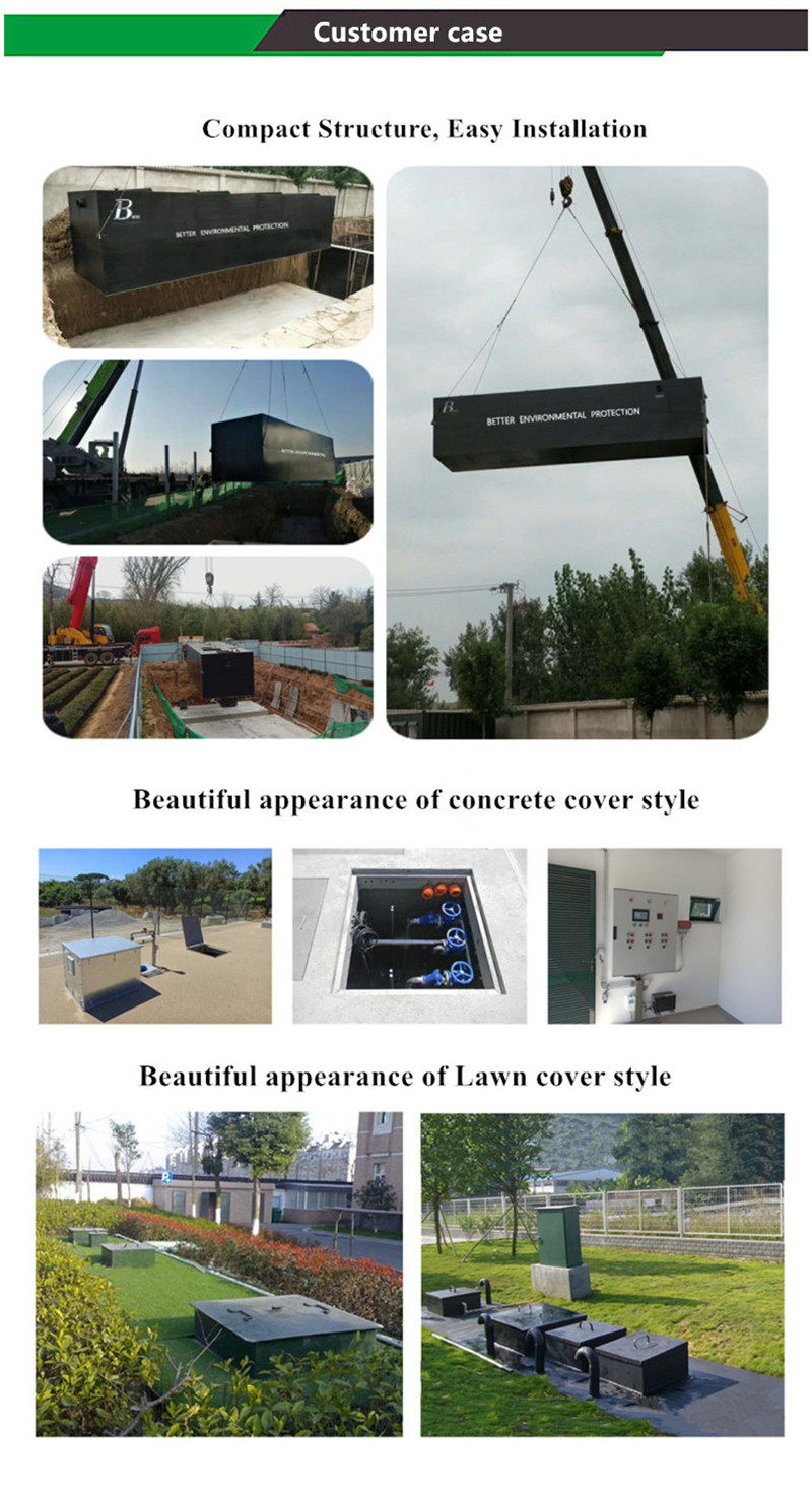 0.5-30 t/hour Capacity Domestic Wastewater Treatment Equipment with Automatic Operation