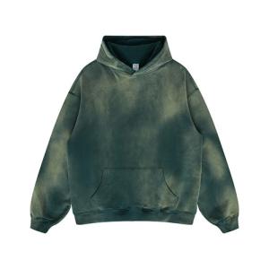 China Oem Man Fleece Heavy Material Positivity Vintage Oversized Pullover Hoodie wholesale