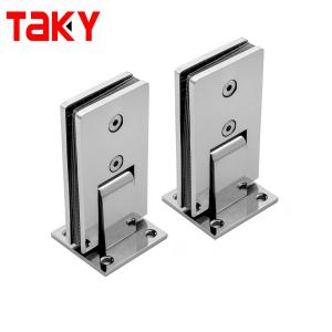 China Long Life Stainless Steel Soft Close Shower Frameless Tempered Glass Door Hinges wholesale