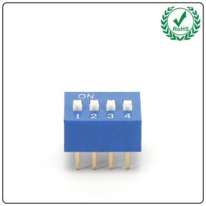 China 1000gf max Operation Force New Spdt Dip Switch 4 Pins Named Dp-4 wholesale