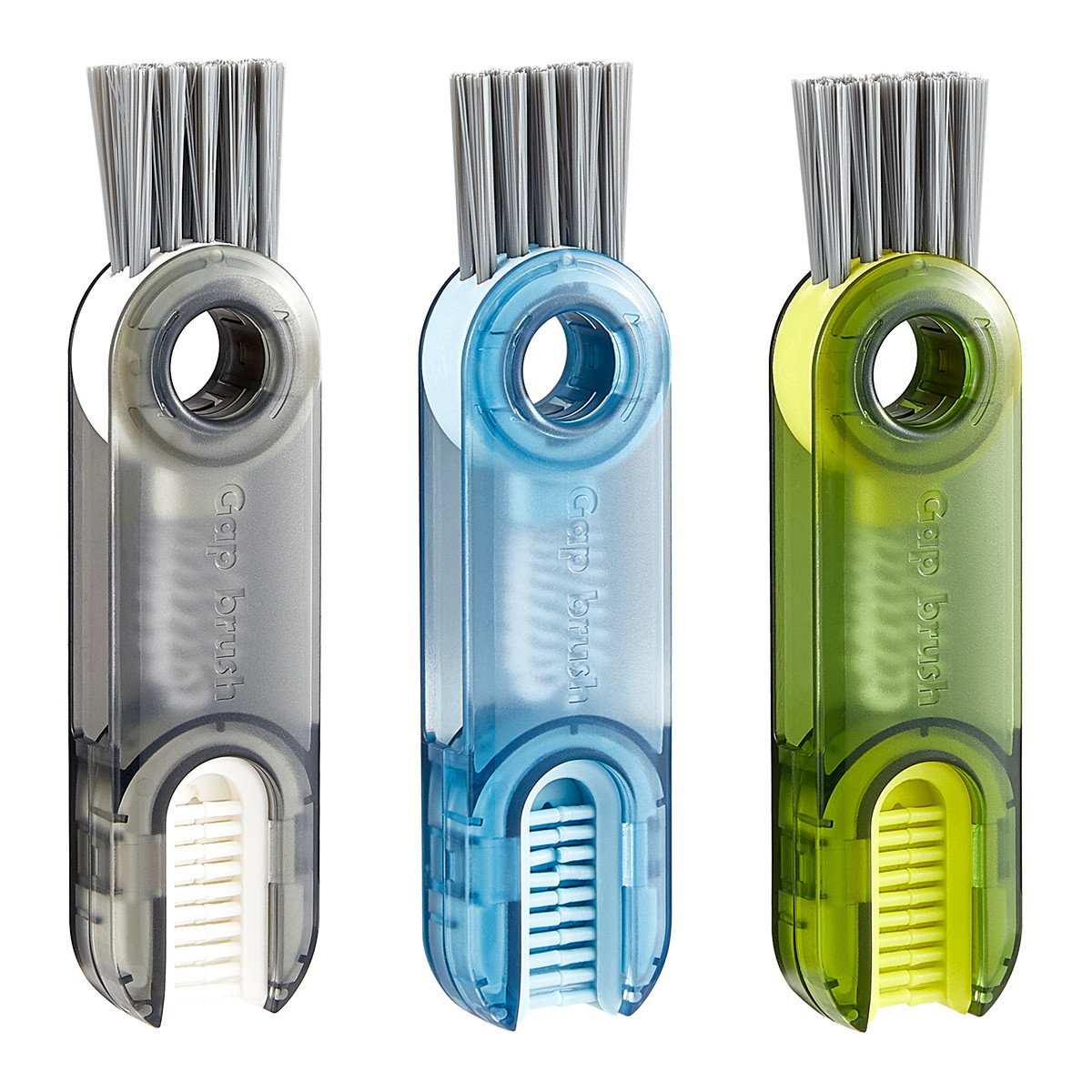 3 In 1 Bottle Cup Lid Brush Multipurpose Bottle Gap Cleaner Brush