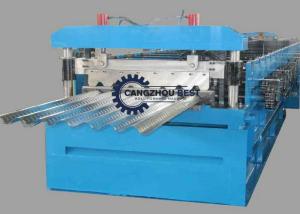 China Steel Plate Floor Deck Roll Forming Machine For Building Construction wholesale
