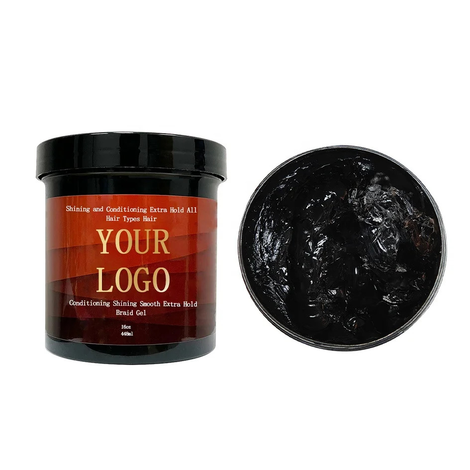 Braids Twists Braid Gel Extreme Hold Adds High Shine Edge Control Hair Wax Gel Locs Professional Performance Baiding Gel