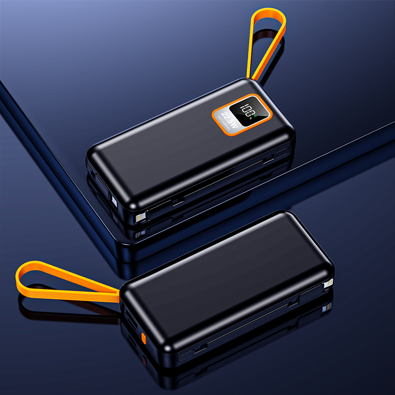 Mobile Phones Devices 10000mAh PD Power Charger Portable Outdoor Power Banks with Cable