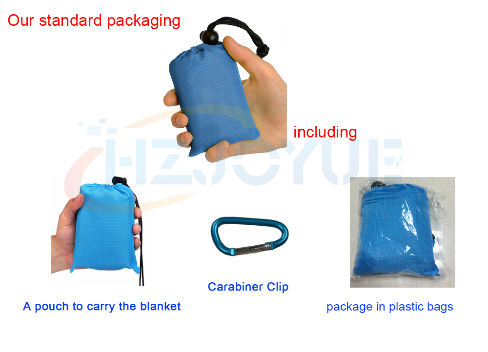 Waterproof for beach picnic Outdoor Activities Pocket Blanket for camping or outdoor sports